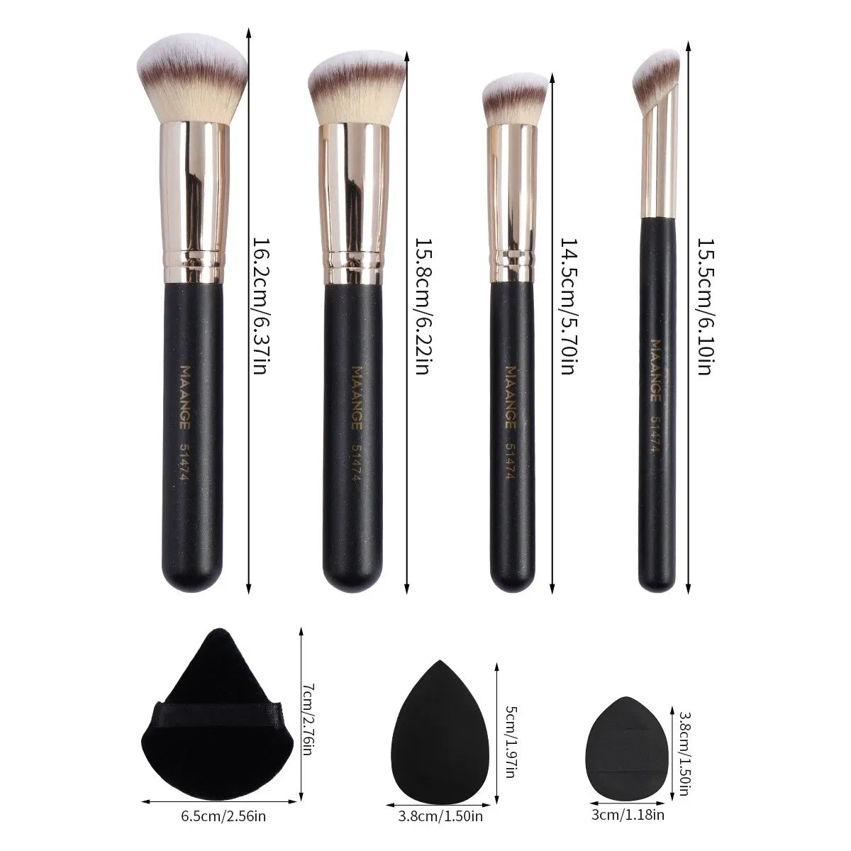 MAANGE - Kit Maquillage 11PCS
