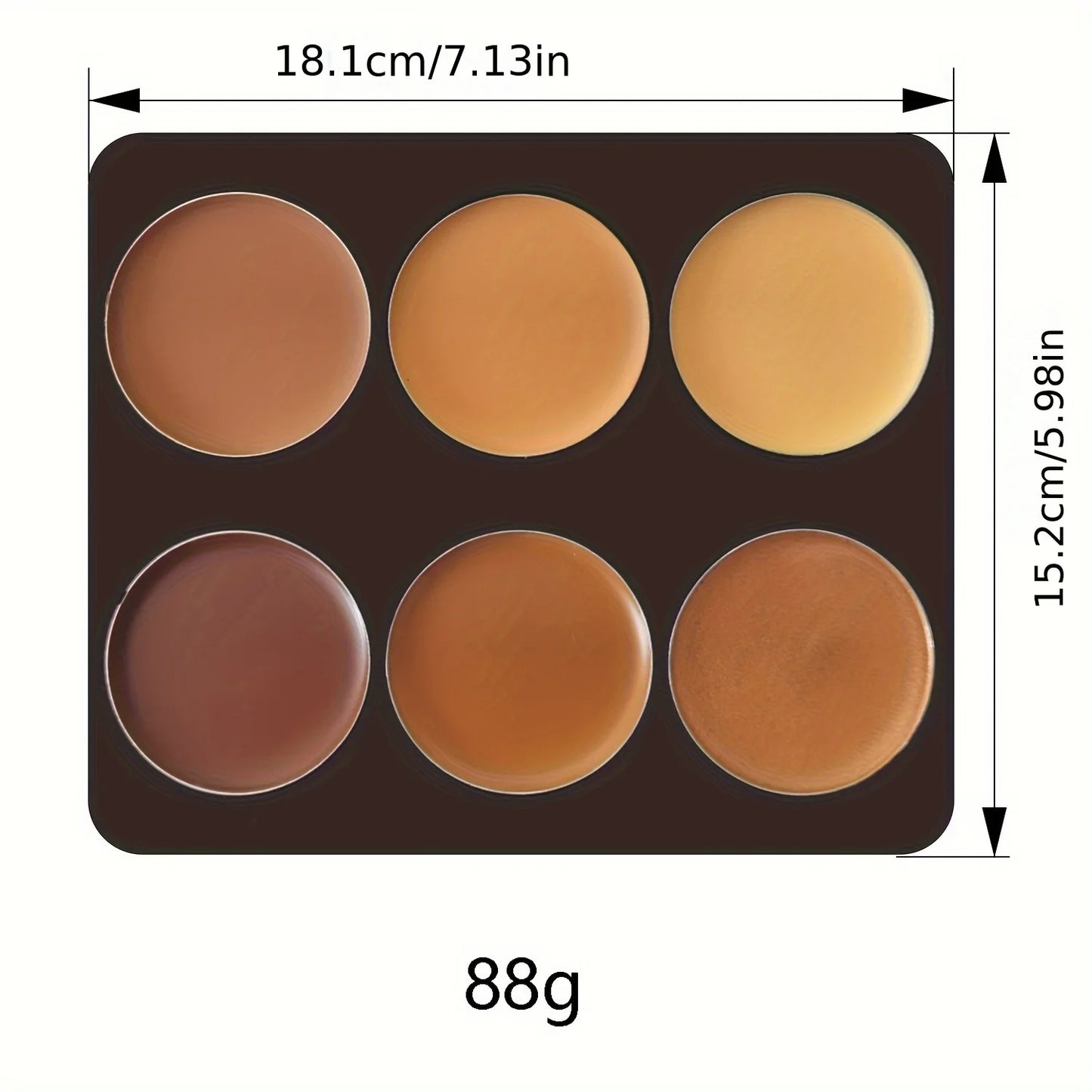 Palette Maquillage Contour 6 Couleurs